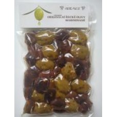 Řecké Marinované olivy mix s peckou